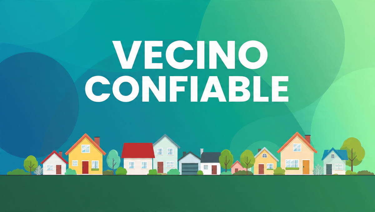 Vecino Confiable - plataforma de favores entre vecinos verificados de San Isidro